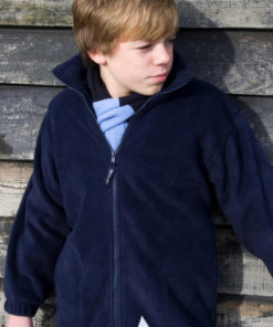 result-fleece-pull-kids-donkerblauw