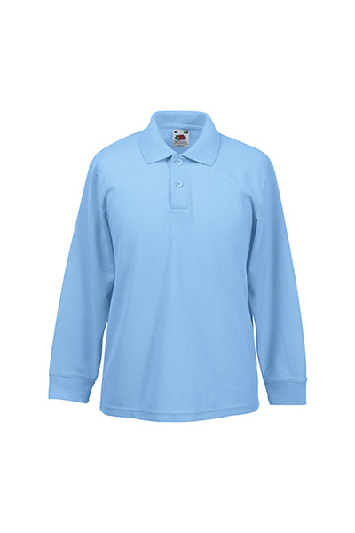 Lichtblauwe polo kind clearance